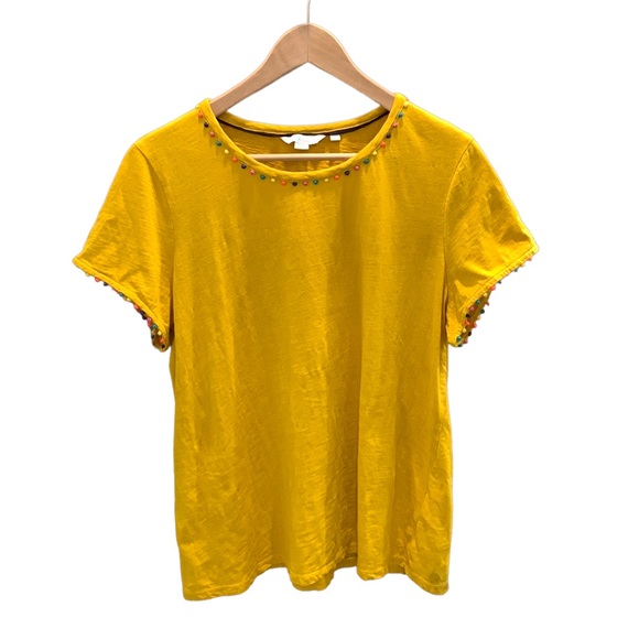 Boden Charlie Jersey T shirt dress in Tucson sun size large mustard - Picture 2 of 8